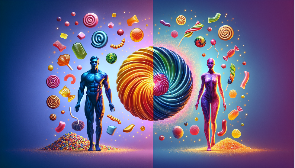 Candy Power for Him and Her illustration